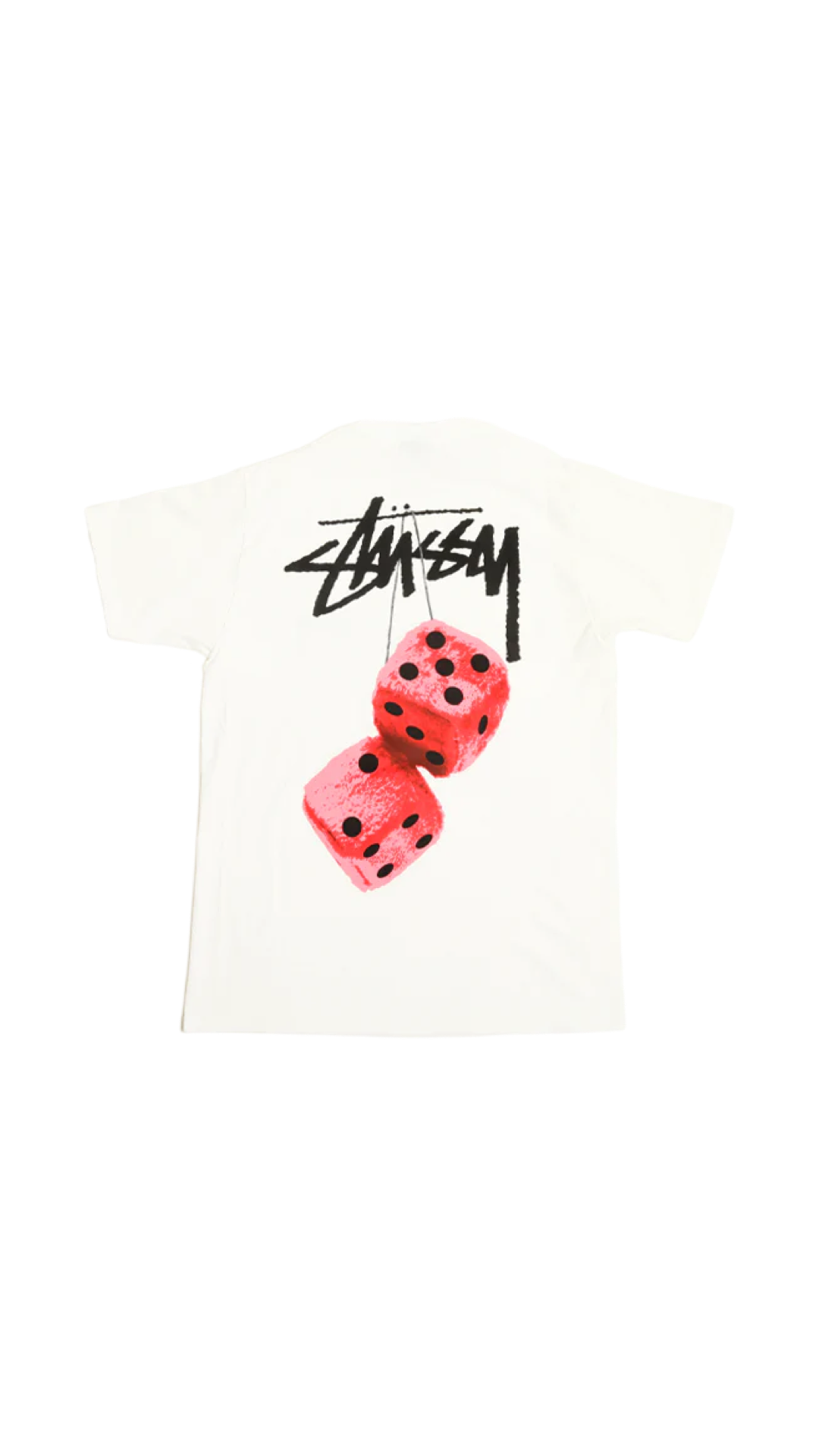 Stussy Fuzzy Dice Tee - White